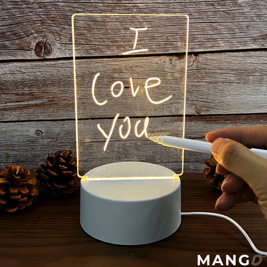 Note Light™ LED Night Light Message Board with Erasable Pen