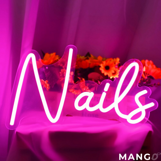 Simple Nails ™ LED Neon Sign for Nail Salons & Techs