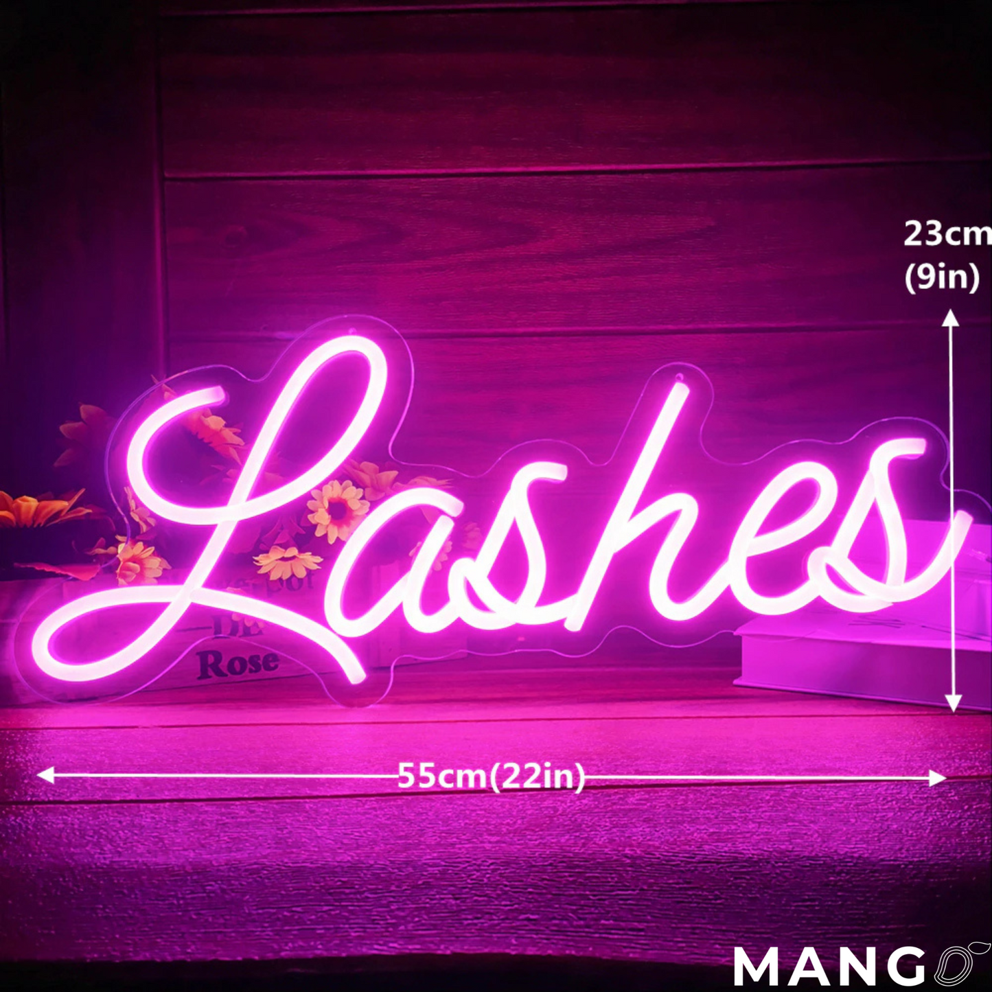 Simple Lashes ™ LED Neon Sign for Beauty Salons