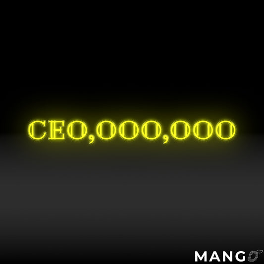 CEO,OO,OOO LED Neon Sign