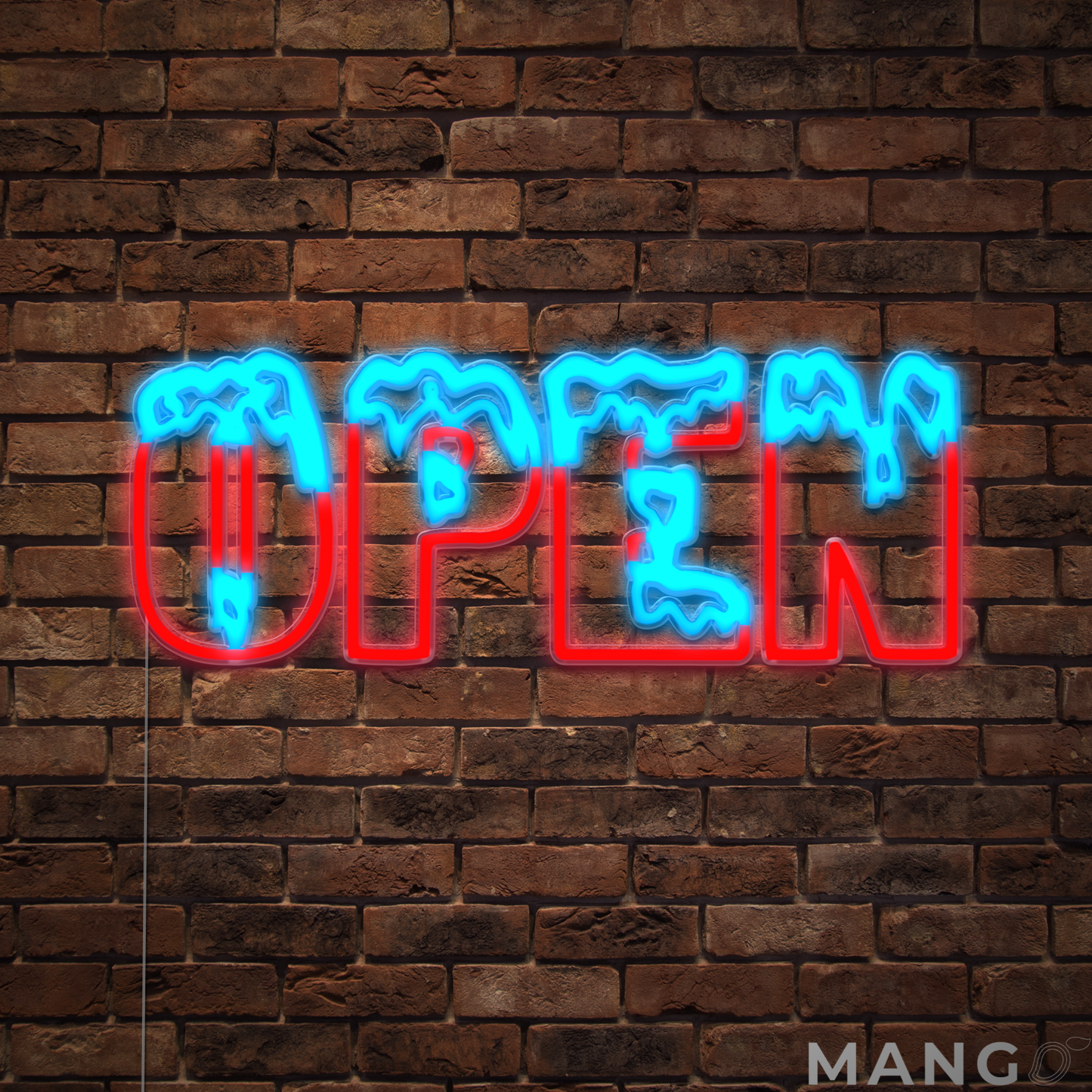 Frost™ Open Neon Sign for Business