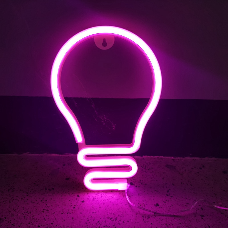 Light Bulb LED Neon Sign - Mini