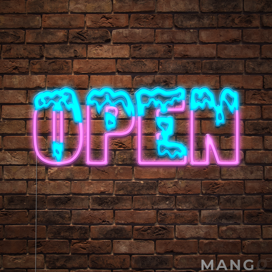 Frost™ Open Neon Sign for Business