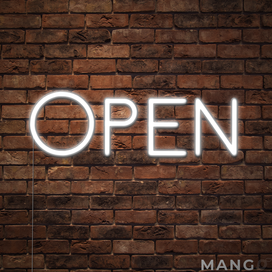 Minimal™ Open Neon Sign for Business