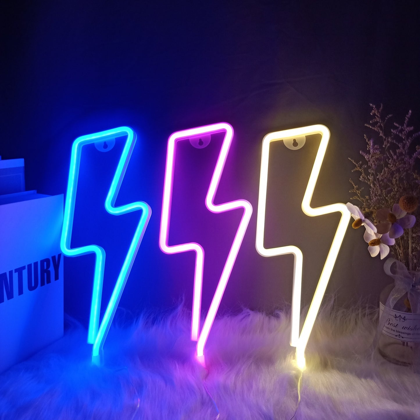 Lightning Bolt LED Neon Sign - Mini